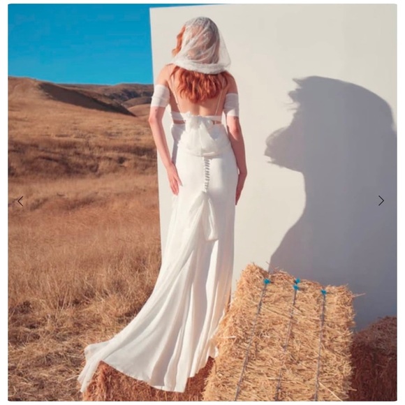 For Love & Lemons | Cora Wedding Bridal Dress White - Picture 4 of 14